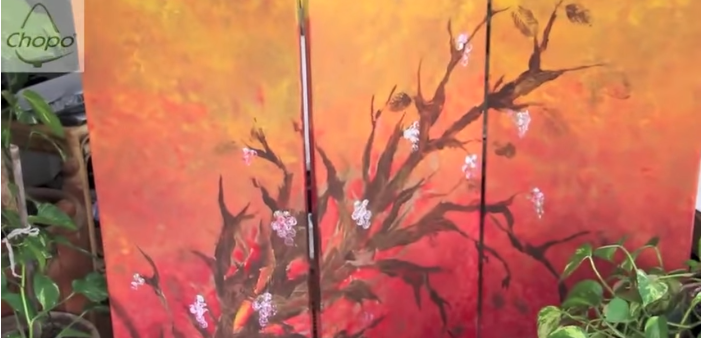 Tutorial cómo pintar un biombo con la pintura Multi-Surface Decoart