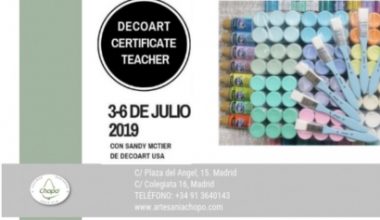 DecoArt Spain Certified Teacher en Artesanía Chopo