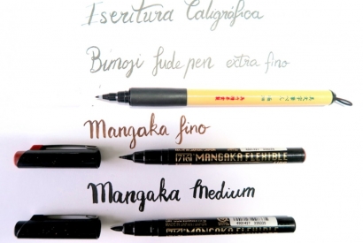 Kuretake Zig bimoji y mangaka para lettering y caligrafía