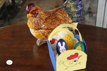 La cesta de los huevos de Pascua